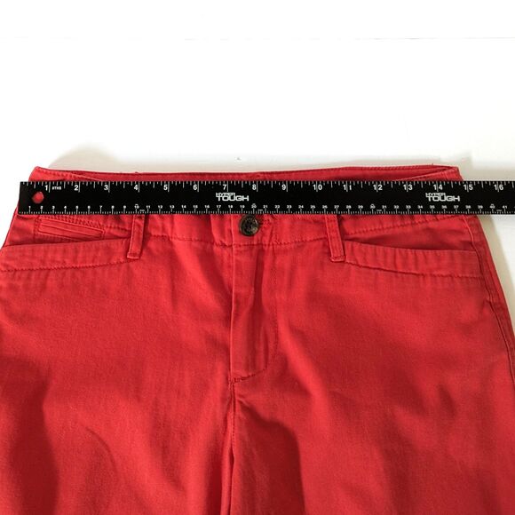 LRL Ralph Lauren Jeans Co Red Cotton Midcalf Chino Capri Womens Size 2P - Picture 8 of 12
